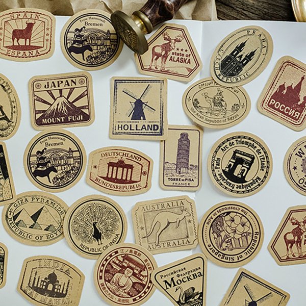 Винтажные наклейки