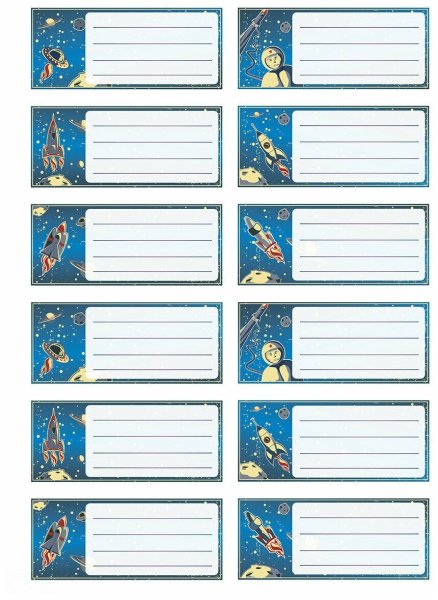 Наклейки на тетради