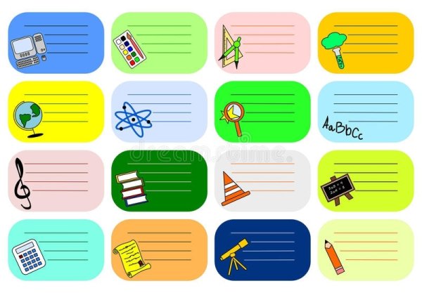 Наклейка на тетрадь для мальчика