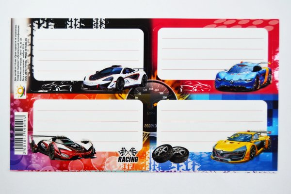 Наклейки на тетрадь для подписи