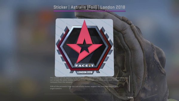 Наклейка астралис 2020 голографическая