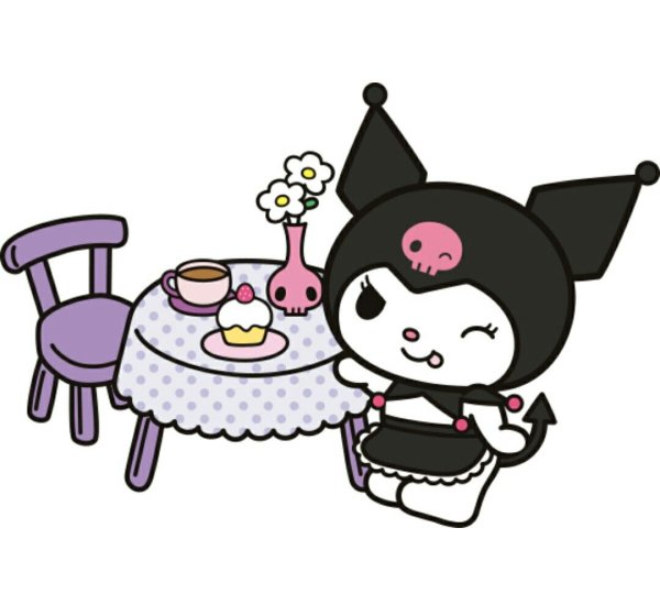 Kuromi hello Kitty Эстетика наклейки