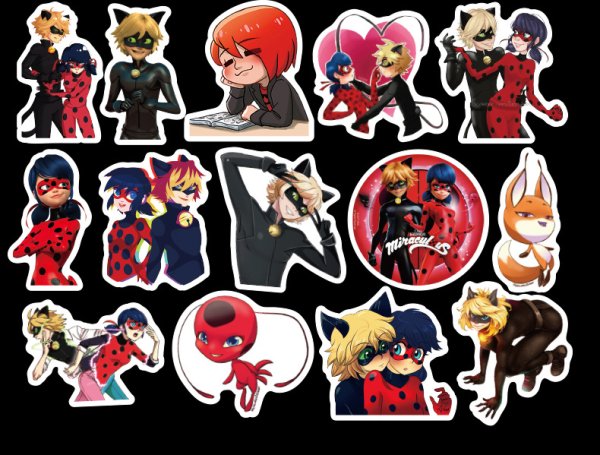 Стикеры леди баг и супер кот