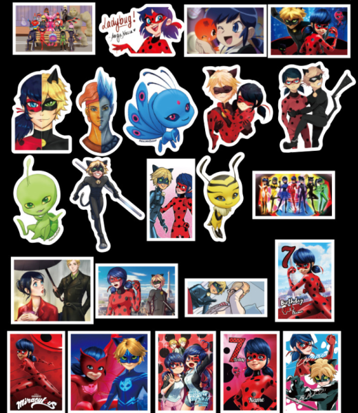 Наклейки леди баг