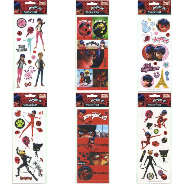 Набор наклеек леди баг и супер кот