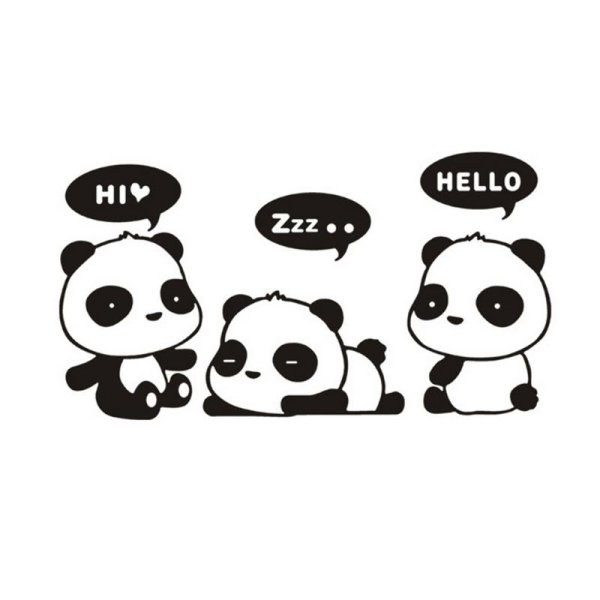 Наклейки маленькие пандочки