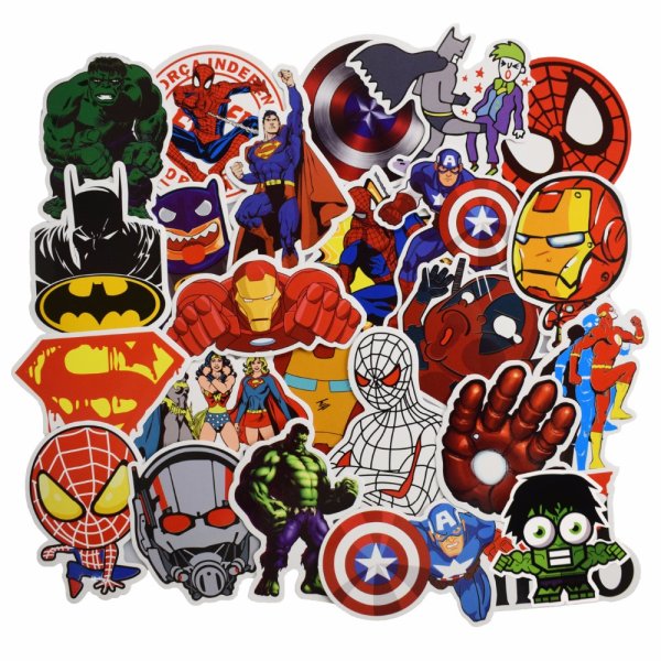 Наклейки с супергероями
