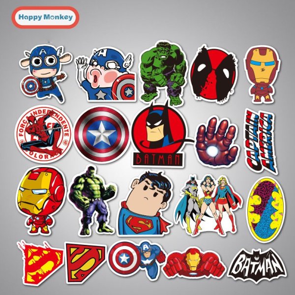 Наклейки Супергерои
