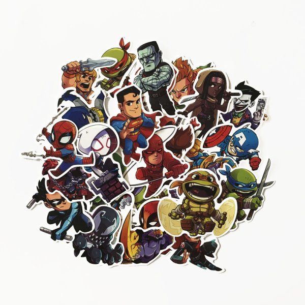 Наклейки с супергероями