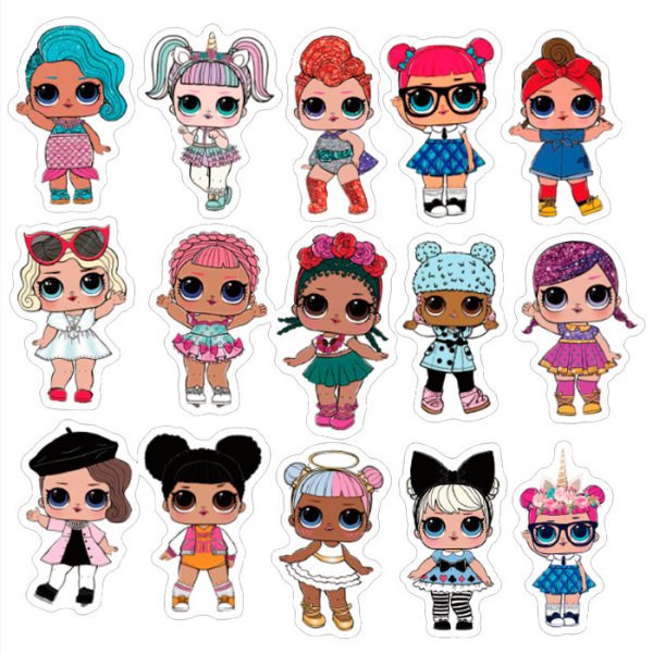 Наклейки ЛОЛ сюрпрайз