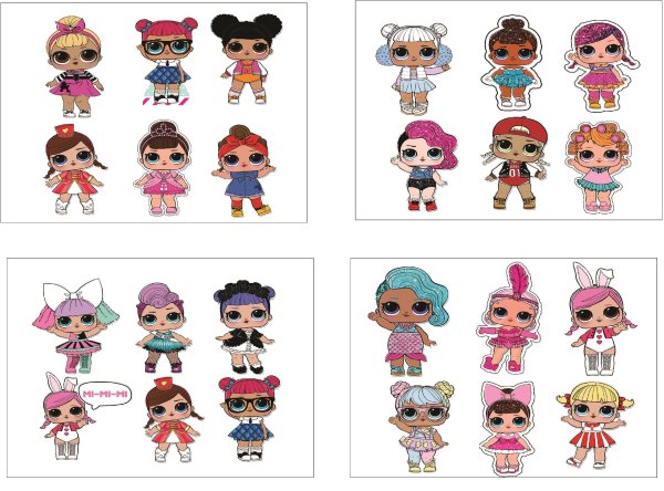 Наклейки куклы ЛОЛ