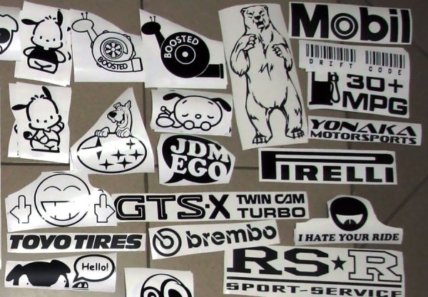 Спортивные наклейки на авто