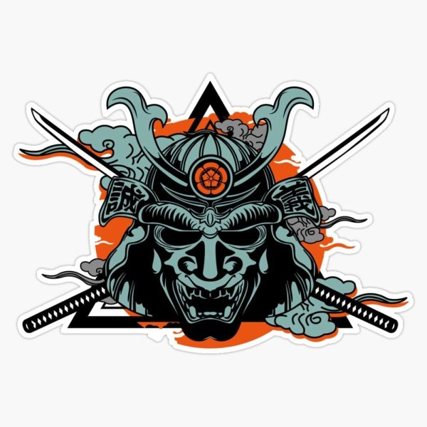 Самурайские наклейки