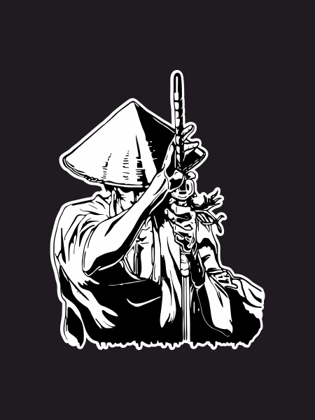 Наклейка Самурай на авто