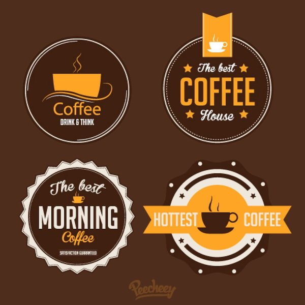 Кофейные наклейки