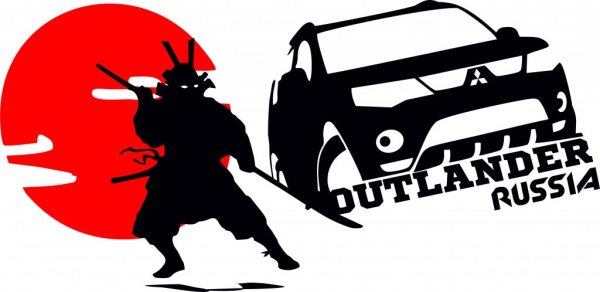 Наклейка Самурай на авто