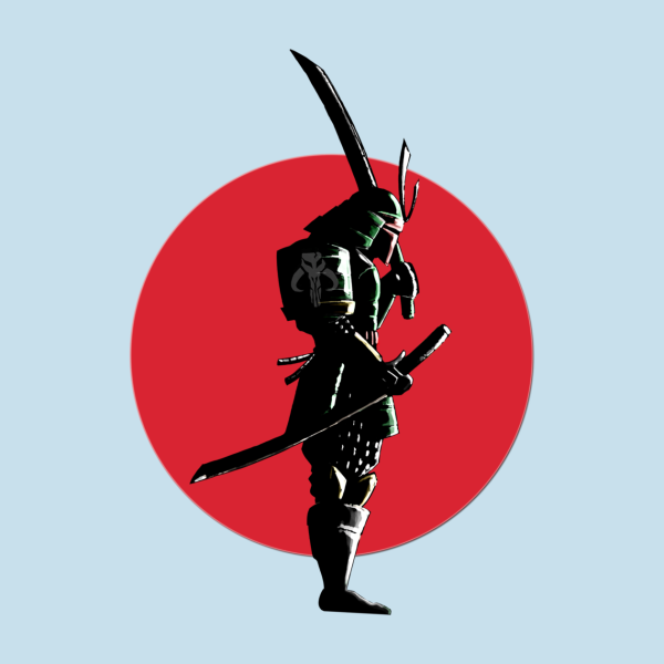 Наклейка Самурай на авто