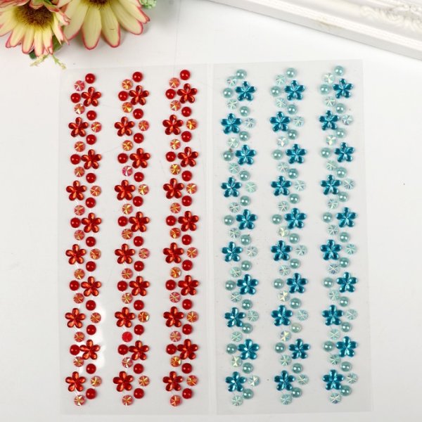 Наклейки декоративные стразы