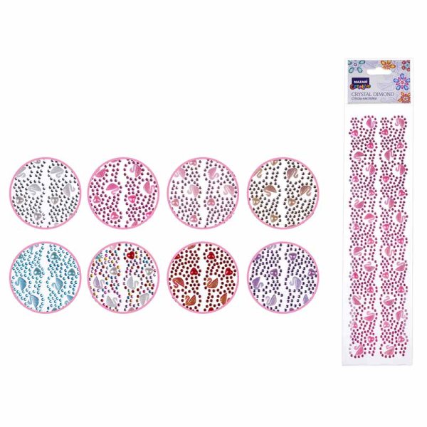 Наклейки стразы Mazari "ассорти арт. M-8797