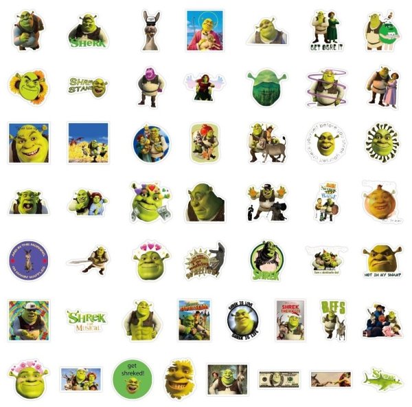 Наклейки Шрек наклейки