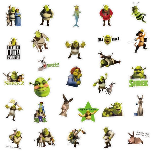 Стикеры Шрек