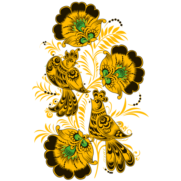 Хохлома узор