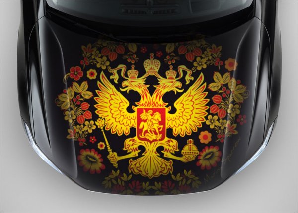 Наклейки под хохлому