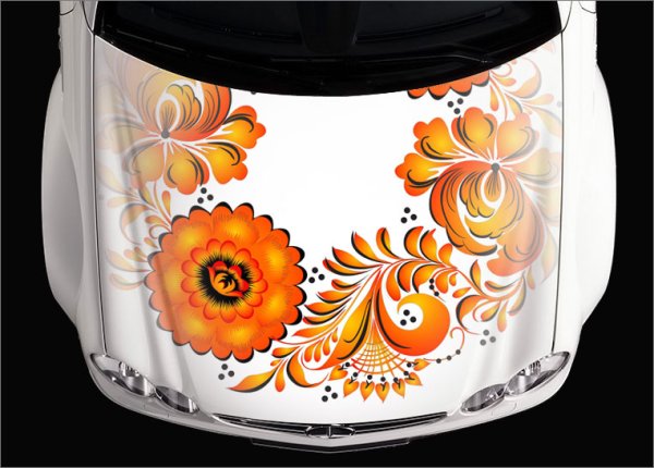 Аэрография на Лада Калина хэтчбек