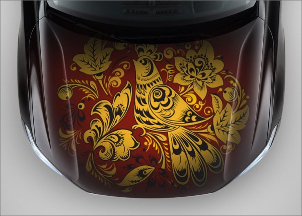 Автомобиль Хохлома