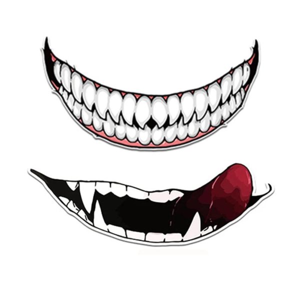 Наклейка пасть акулы на авто