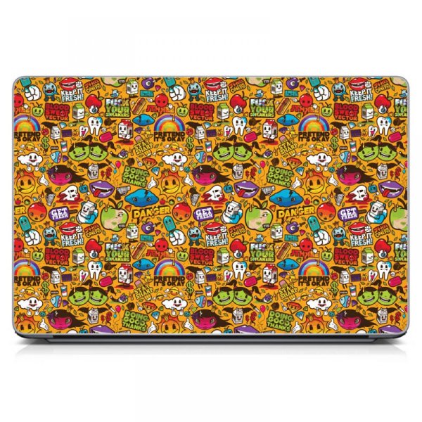 Стильные наклейки на ноутбук