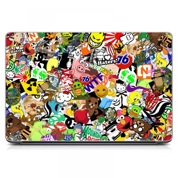 Наклейка на крышку ноутбука