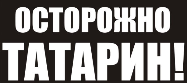 Наклейка татарин