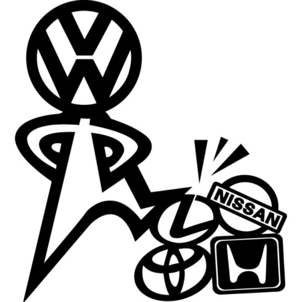 Наклейка на авто "Фольксваген"