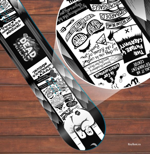 Наклейка на сноуборд Burton