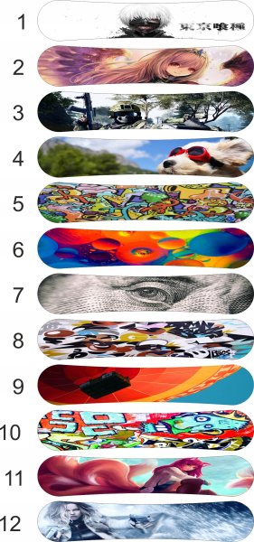 Наклейка на сноуборд на всю длину