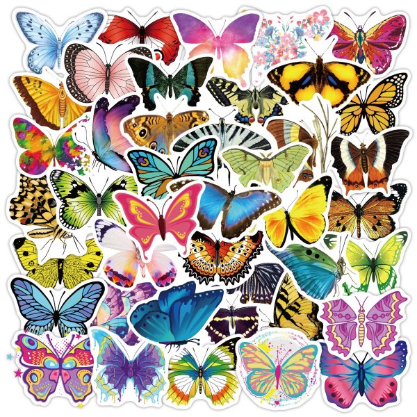 Наклейки 3d "бабочки" арт.ХСК-1011