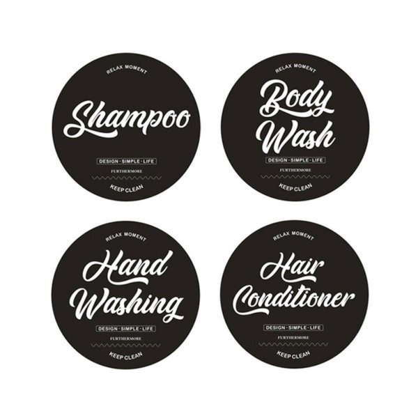 Надписи для этикетки на шампунь