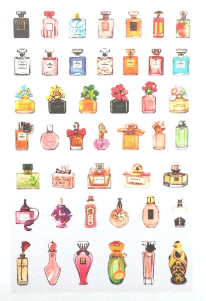 Стикеры для распечатки духи