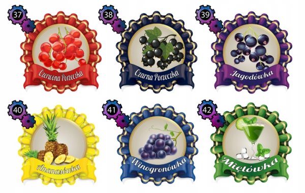 Овальная этикетка на бутылку