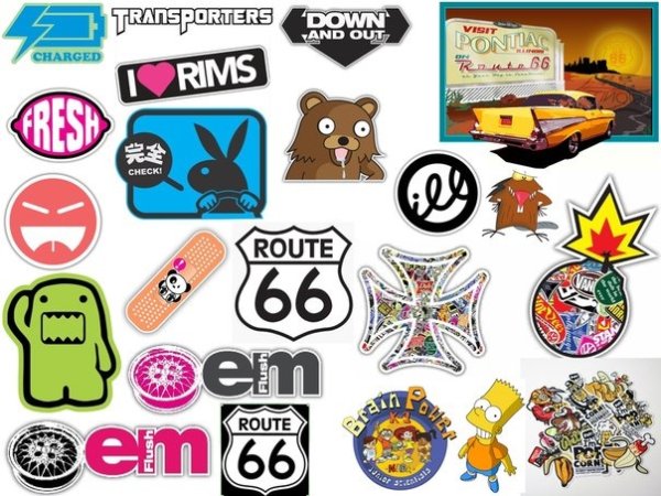 Маленькие заготовки для стикеров