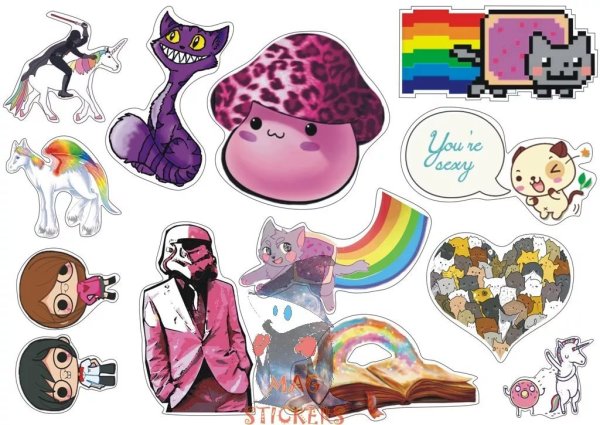 Стикеры для распечатки