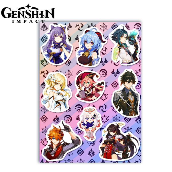Genshin Impact наклейки