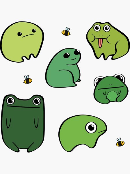Наклейки инди КИД лягушка