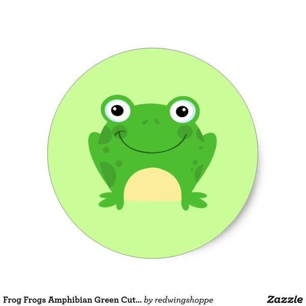 Наклейки для распечатки лягушки