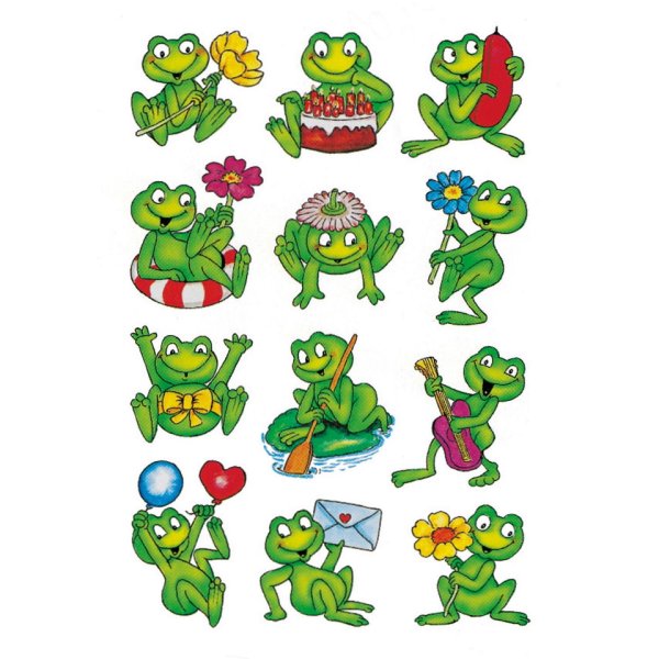 Наклейка - лягушка
