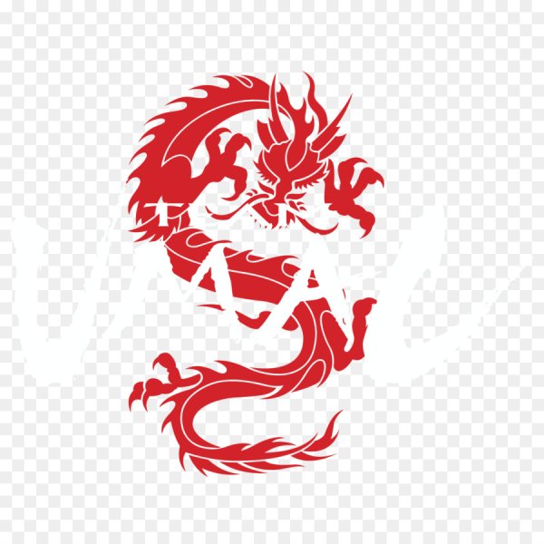 Китайский дракон стикер
