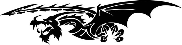 Дракон стикер винил