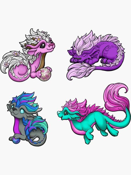 Стикеры дракон