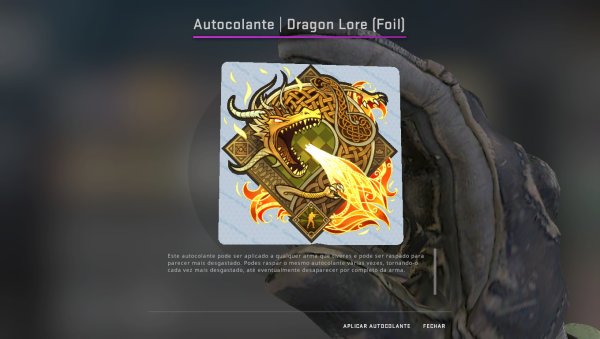 Наклейка драгон ЛОР В КС го